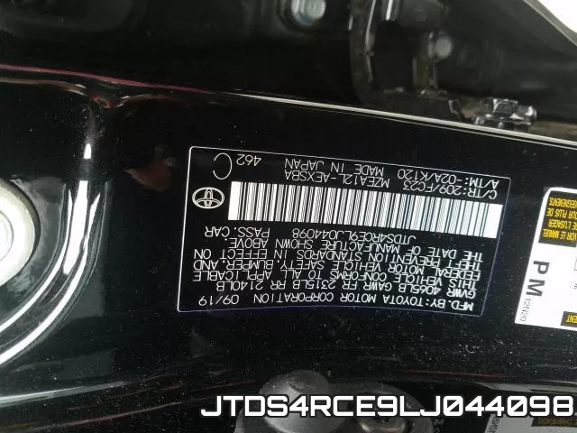 JTDS4RCE9LJ044098 фото 2