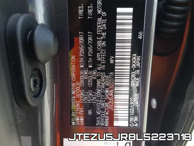 JTEZU5JR8L5223718 фото 2