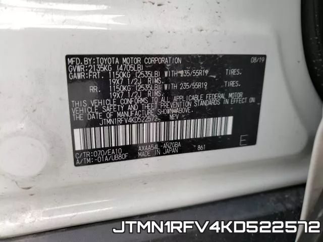 JTMN1RFV4KD522572 фото 2