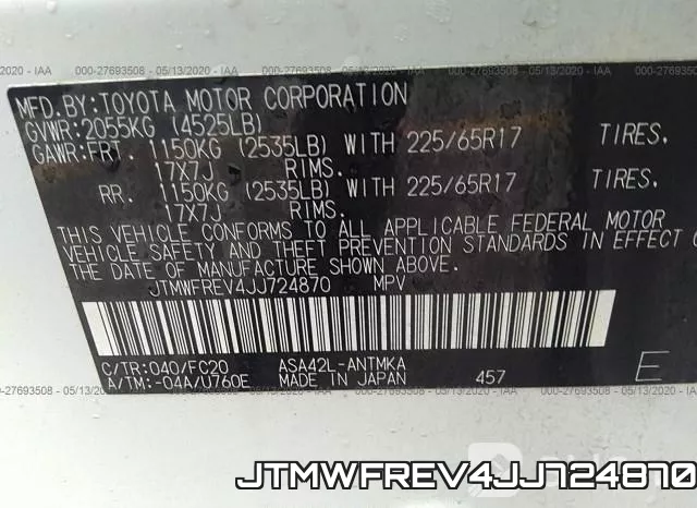 JTMWFREV4JJ724870 фото 10