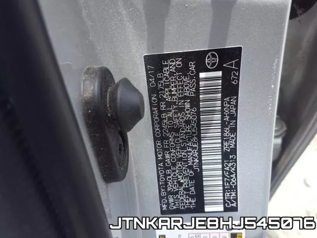JTNKARJE8HJ545076 фото 2