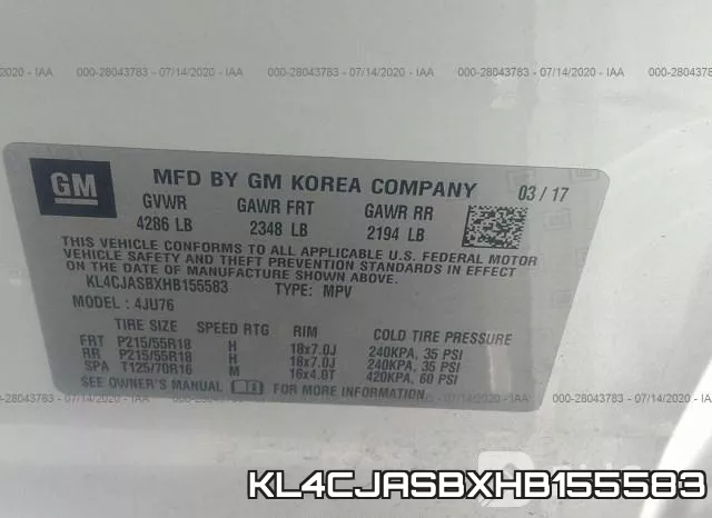 KL4CJASBXHB155583 фото 10