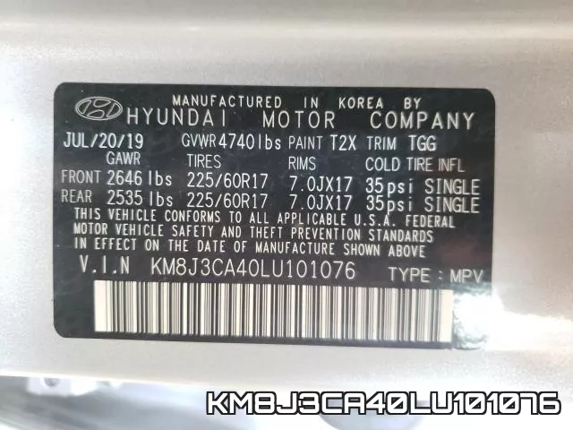 KM8J3CA40LU101076 фото 2