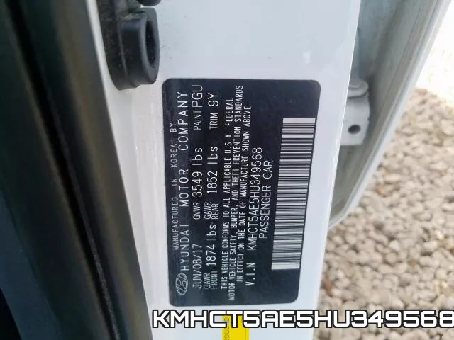 KMHCT5AE5HU349568 фото 2