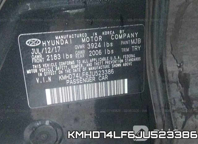 KMHD74LF6JU523386 фото 10
