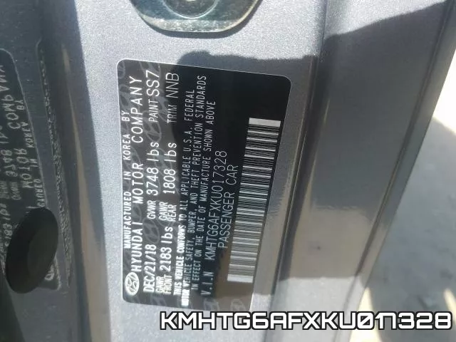 KMHTG6AFXKU017328 фото 2