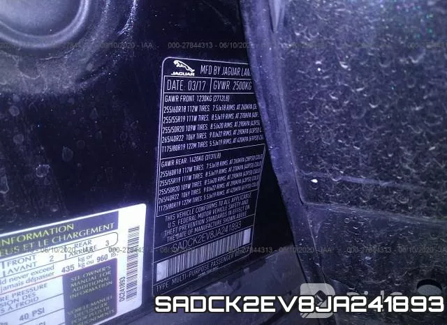 SADCK2EV8JA241893 фото 10