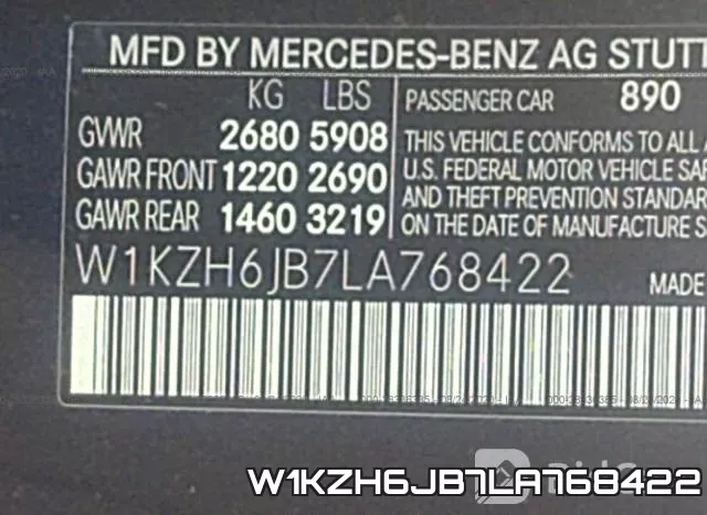 W1KZH6JB7LA768422 фото 10