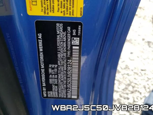 WBA2J5C50JVB28124 фото 2