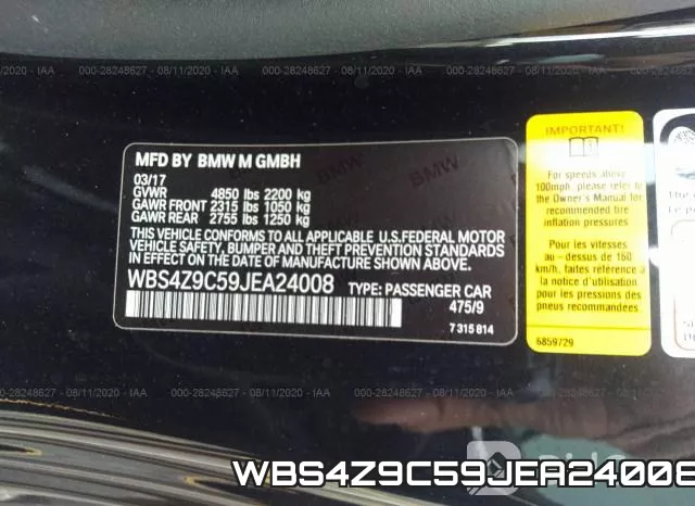 WBS4Z9C59JEA24008 фото 10