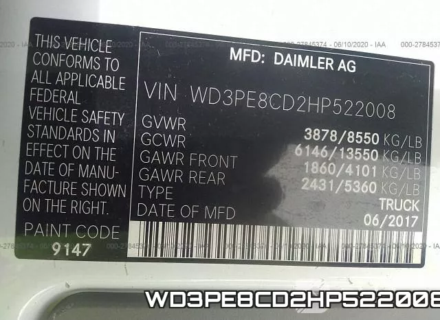 WD3PE8CD2HP522008 фото 10