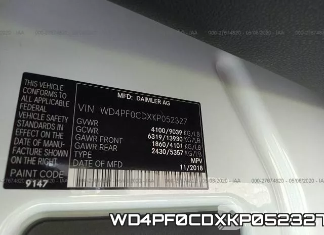 WD4PF0CDXKP052327 фото 10