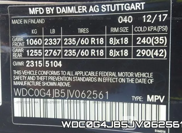 WDC0G4JB5JV062561 фото 10
