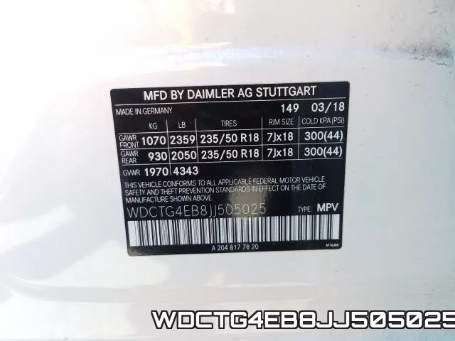 WDCTG4EB8JJ505025 фото 2