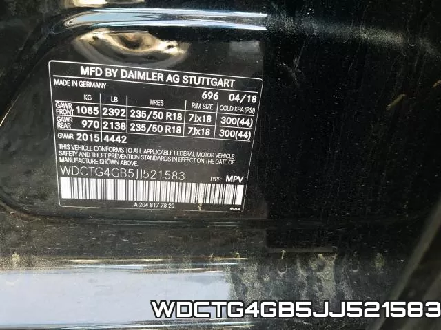 WDCTG4GB5JJ521583 фото 2