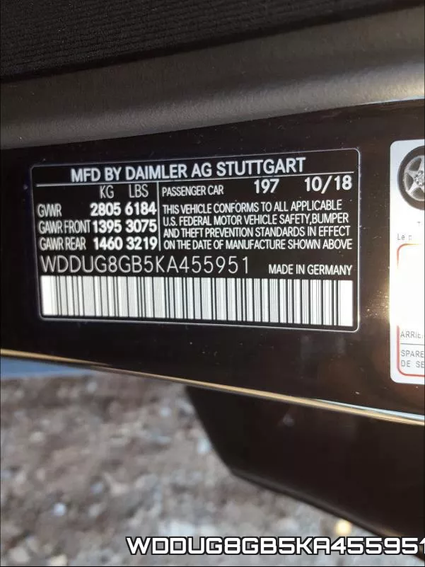 WDDUG8GB5KA455951 фото 2