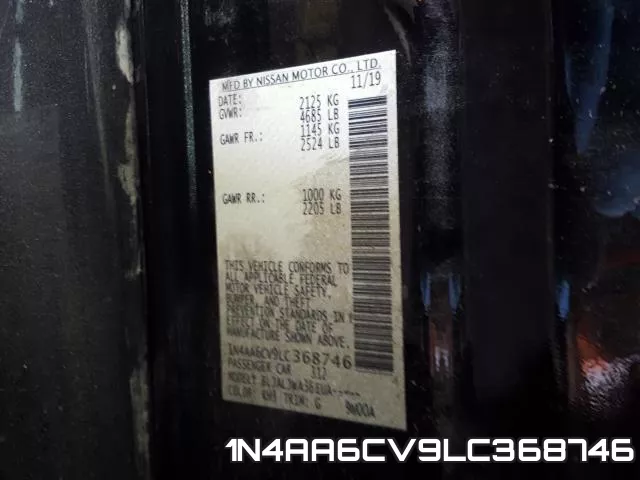 1N4AA6CV9LC368746 фото 2