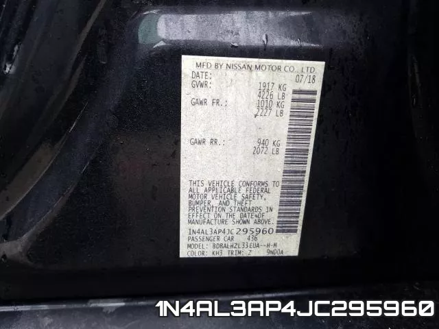 1N4AL3AP4JC295960 фото 2