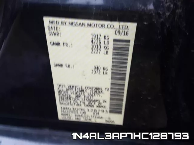 1N4AL3AP7HC128793 фото 2