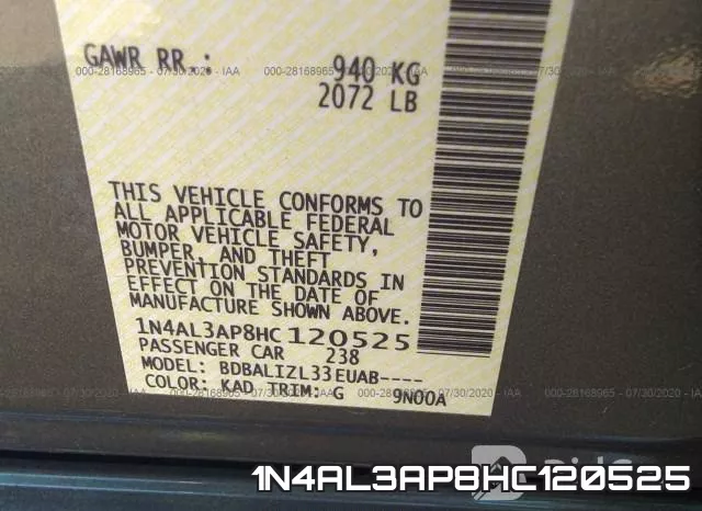 1N4AL3AP8HC120525 фото 10