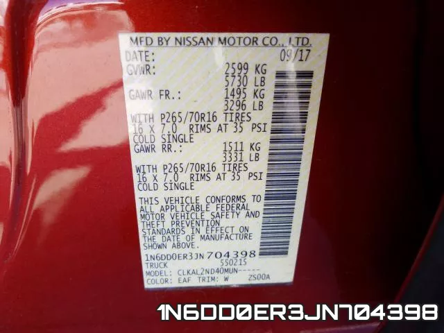1N6DD0ER3JN704398 фото 2