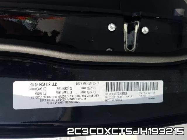 2C3CDXCT5JH193215 фото 2