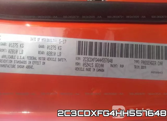 2C3CDXFG4HH557648 фото 10