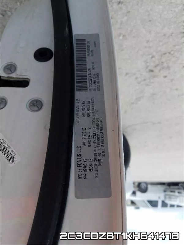 2C3CDZBT1KH641478 фото 2