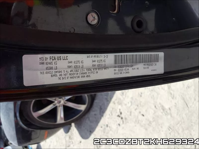 2C3CDZBT2KH629324 фото 2