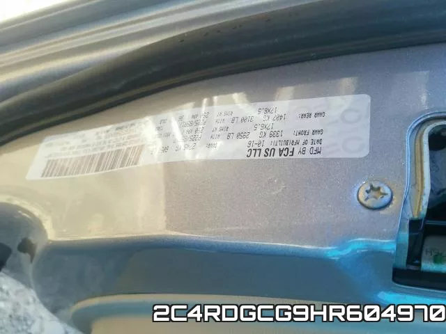 2C4RDGCG9HR604970 фото 2