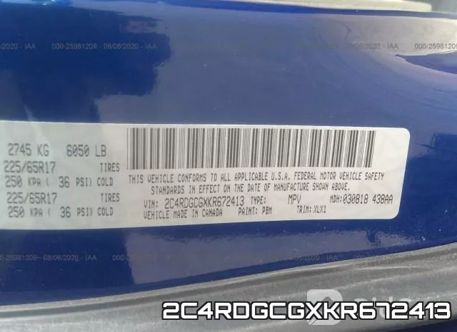2C4RDGCGXKR672413 фото 10