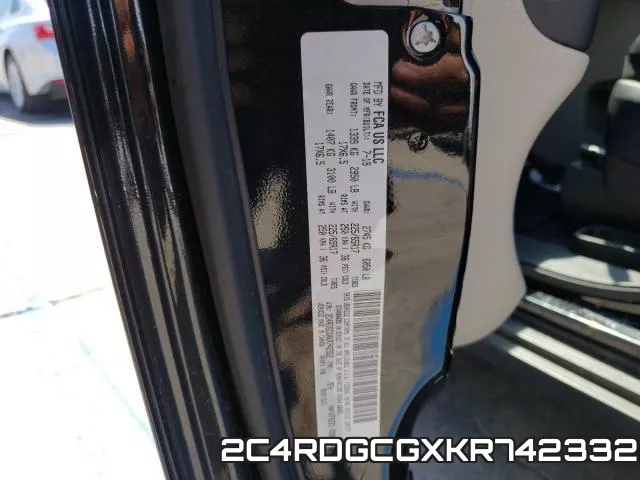 2C4RDGCGXKR742332 фото 2