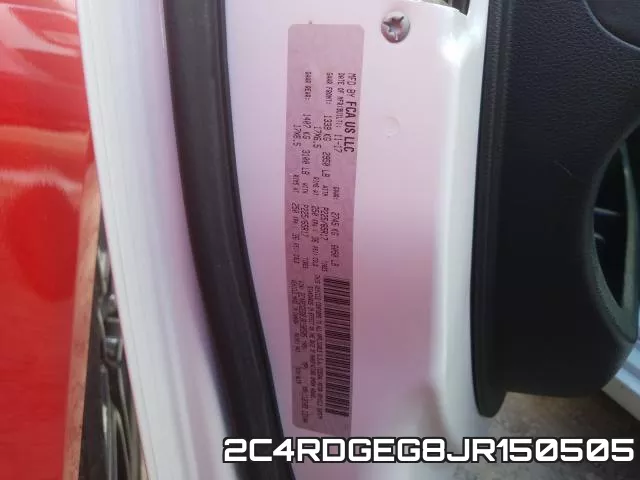 2C4RDGEG8JR150505 фото 2