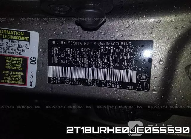 2T1BURHE0JC055590 фото 10