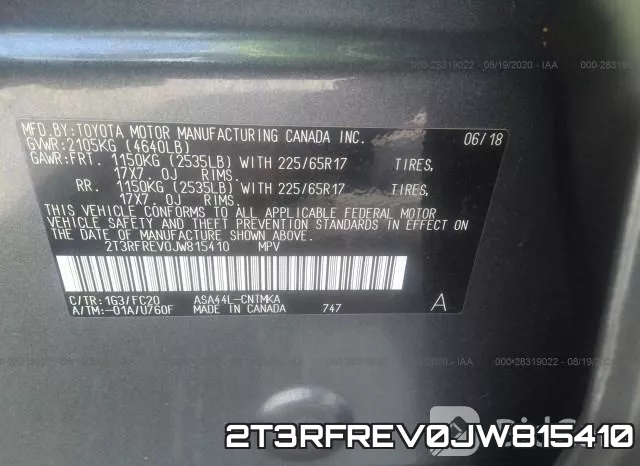 2T3RFREV0JW815410 фото 10