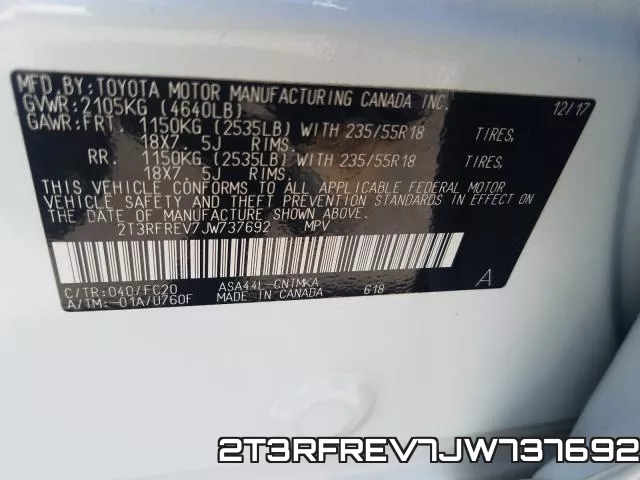 2T3RFREV7JW737692 фото 2