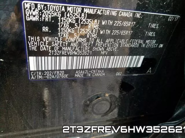 2T3ZFREV6HW352621 фото 2