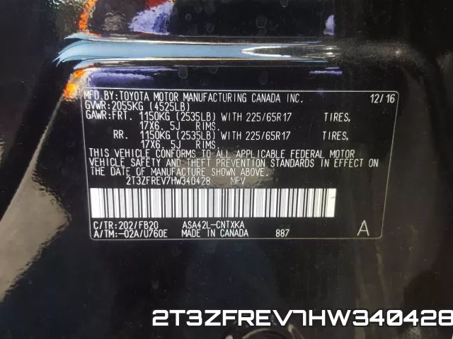 2T3ZFREV7HW340428 фото 2