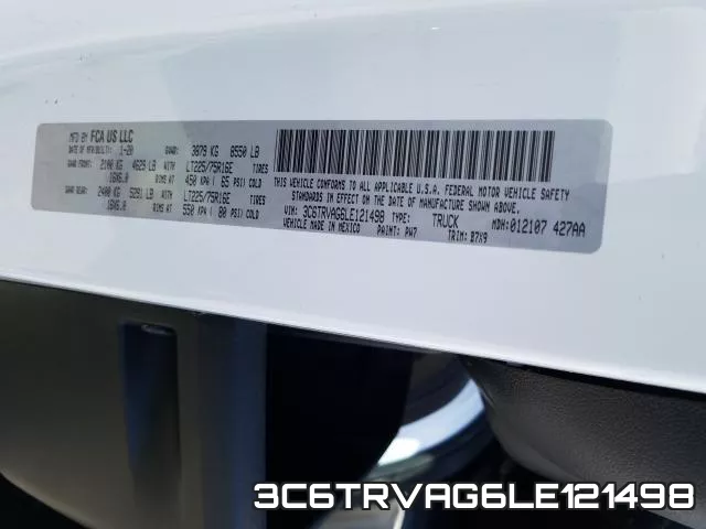 3C6TRVAG6LE121498 фото 2
