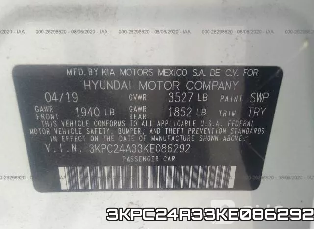 3KPC24A33KE086292 фото 10