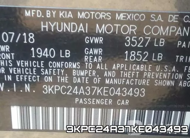 3KPC24A37KE043493 фото 10