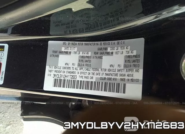 3MYDLBYV2HY172683 фото 9