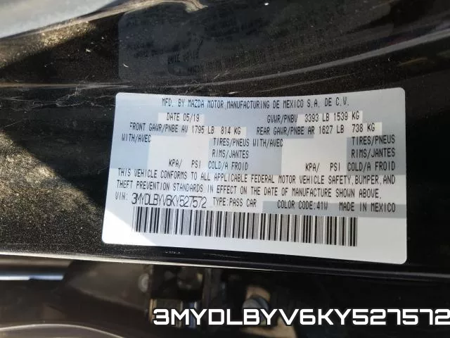 3MYDLBYV6KY527572 фото 2