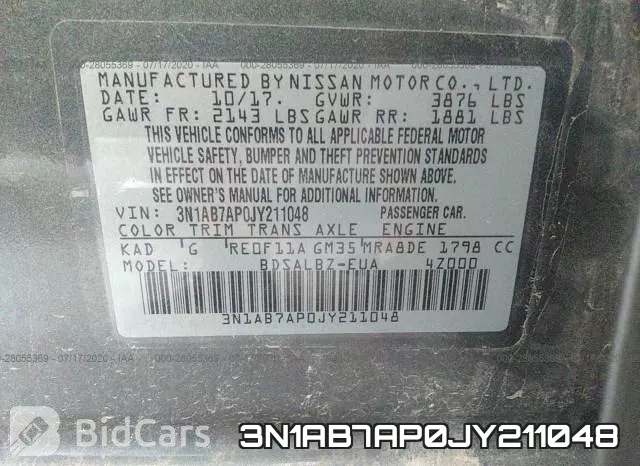 3N1AB7AP0JY211048 фото 10