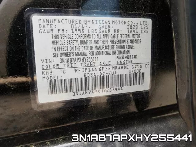 3N1AB7APXHY255441 фото 2