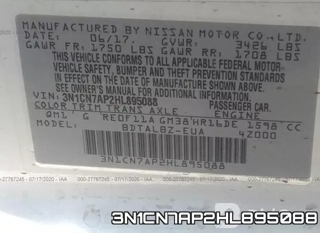 3N1CN7AP2HL895088 фото 10