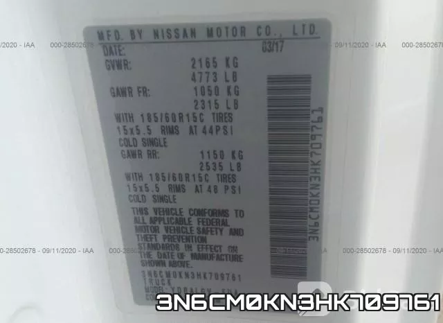 3N6CM0KN3HK709761 фото 10