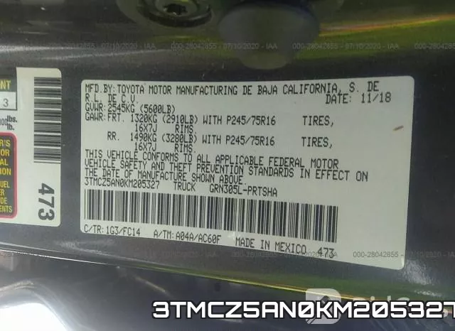 3TMCZ5AN0KM205327 фото 10