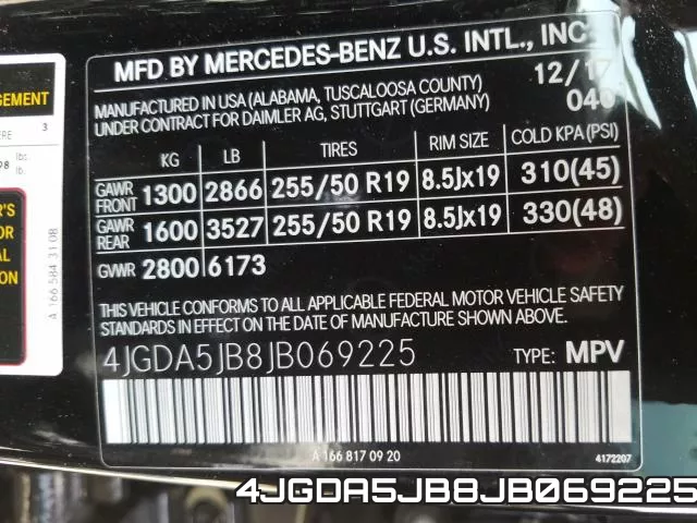 4JGDA5JB8JB069225 фото 2
