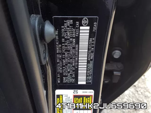 4T1B11HK2JU659690 фото 2